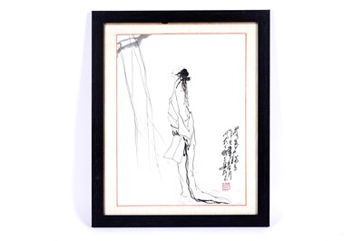Lot 733 - After Wang Xijing, Falling Leaves, watercolour