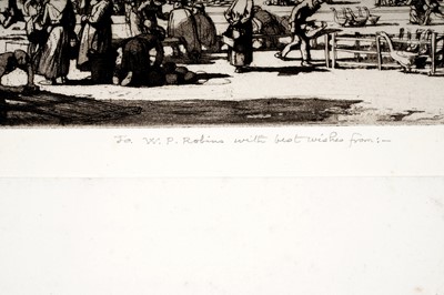 Lot 51 - Malcolm Osborne - The Goose Fair, Albi | etching