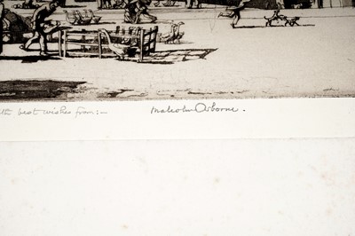 Lot 51 - Malcolm Osborne - The Goose Fair, Albi | etching