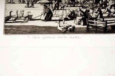 Lot 51 - Malcolm Osborne - The Goose Fair, Albi | etching