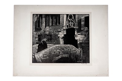 Lot 50 - Sydney Lee - Ponte Paradiso, Venice | wood engraving