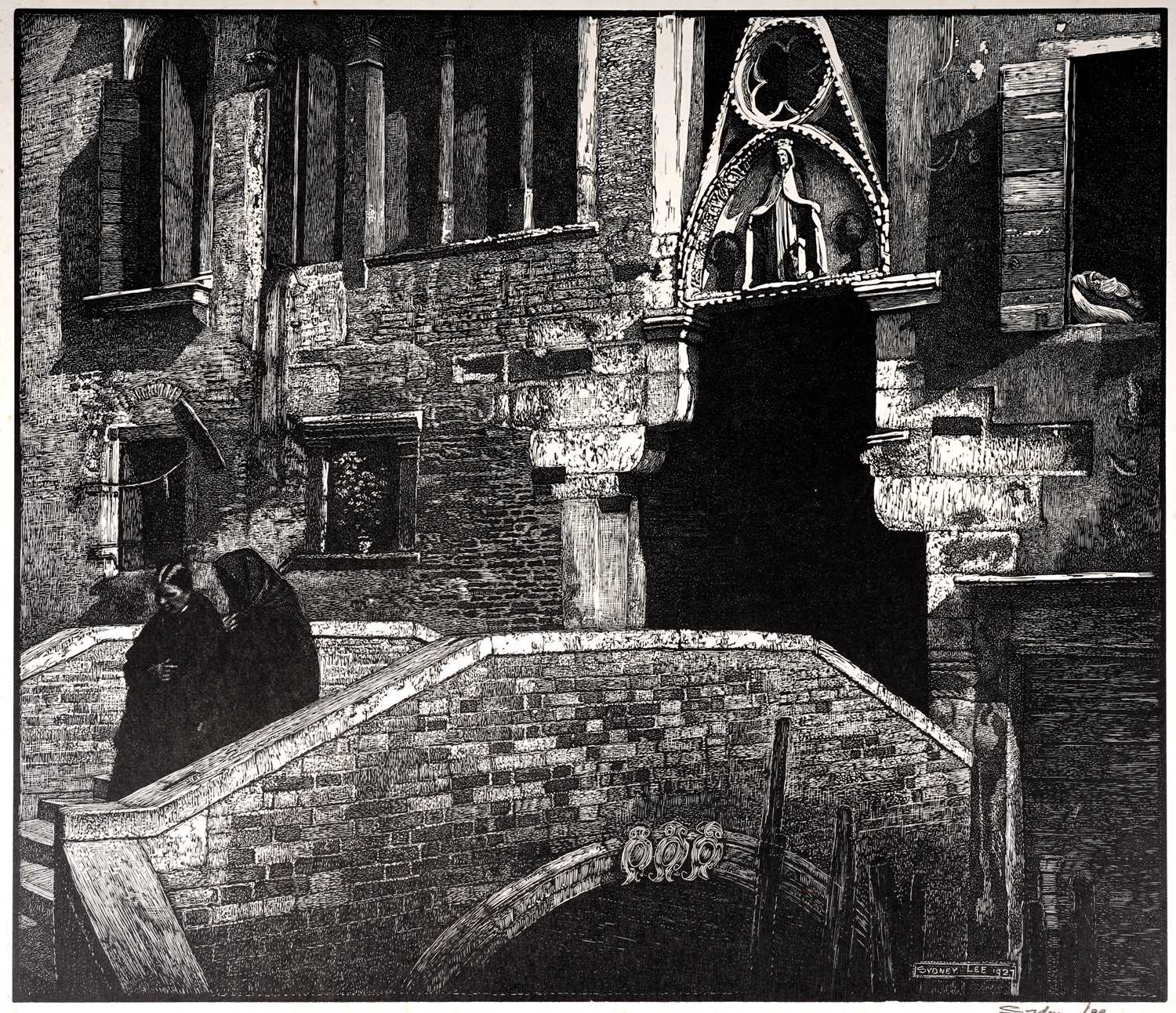 Lot 50 - Sydney Lee - Ponte Paradiso, Venice | wood engraving