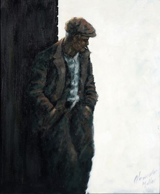 Lot 704 - Alexander Millar - Holding up the Wall | oil