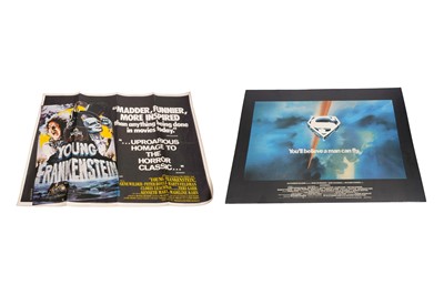 Lot 430 - Young Frankenstein, 1974: British Quad film poster; and Superman, 1978: British quad film poster