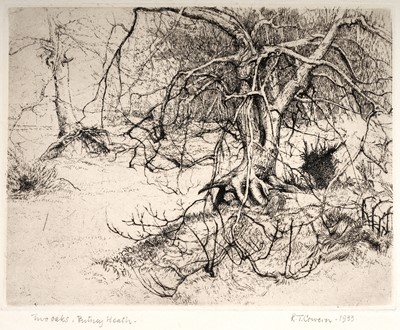 Lot 24 - Raymond Teague Cowern - Six studies | etchings