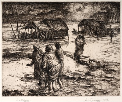 Lot 24 - Raymond Teague Cowern - Six studies | etchings