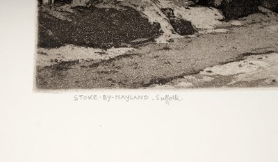 Lot 32 - Leonard Russell Squirrell - Stoke-by- Nayland, Suffolk | aquatint etching