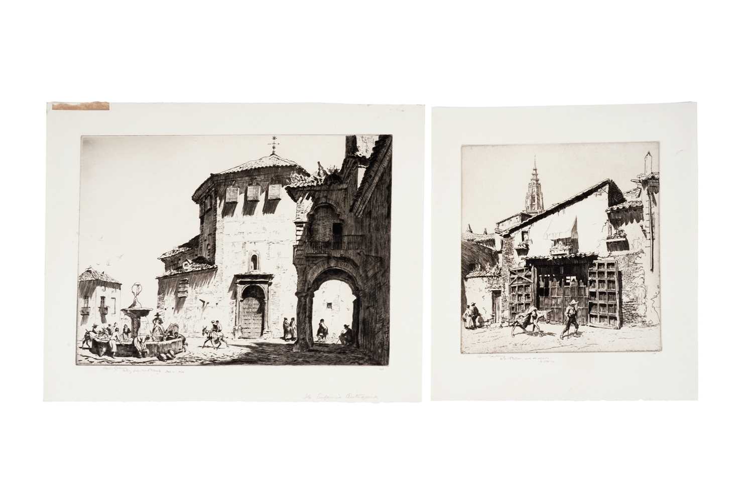 Lot 26 - Lionel Arthur Lindsay - Antequera and Toledo | etchings