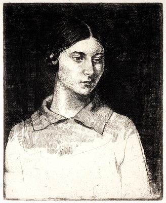 Lot 27 - Rosa Somerville Hope - Three female studies | etchings