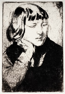 Lot 27 - Rosa Somerville Hope - Three female studies | etchings