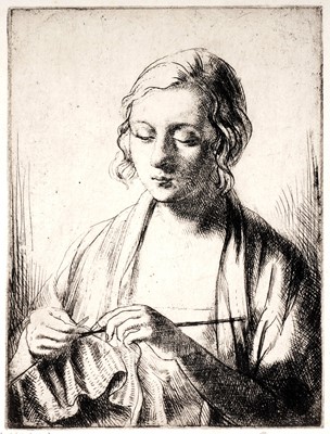 Lot 27 - Rosa Somerville Hope - Three female studies | etchings