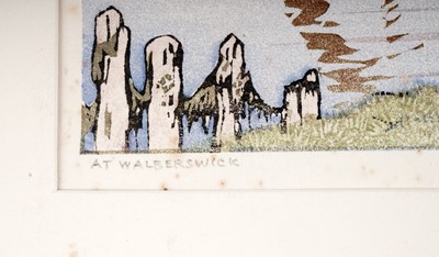 Lot 4 - Sylvan G. Boxsius - At Walberswick | woodcut