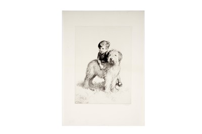 Lot 42 - James Henry Dowd - Boy with dog | etching
