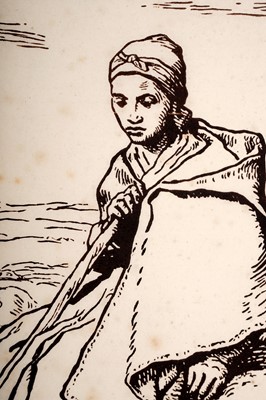 Lot 31 - Jean François Millet - Shepherdess Seated | woodcut