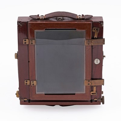 Lot 129 - A Thornton Pickard ‘Ruby’ mahogany and brass plate camera