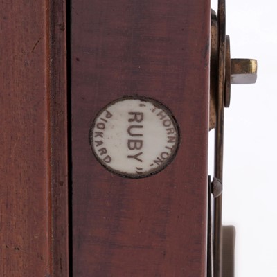 Lot 129 - A Thornton Pickard ‘Ruby’ mahogany and brass plate camera
