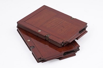 Lot 129 - A Thornton Pickard ‘Ruby’ mahogany and brass plate camera