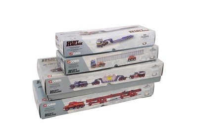 Lot 807 - Four boxed Corgi 1:50 scale 'Heavy Haulage' vehicle sets