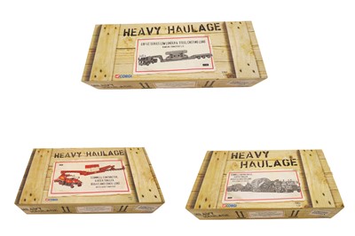 Lot 808 - Three boxed Corgi 1:50 scale 'Heavy Haulage' vehicle sets