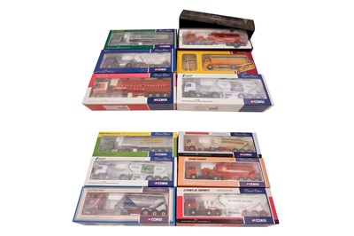 Lot 809 - Twelve boxed Corgi 1:50 scale diecast trucks