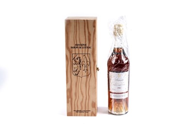Lot 32 - A bottle of Baron de Lustrac 1961 Armagnac