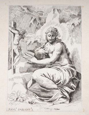 Lot 20 - A collection of 16th Century and later mounted engravings and etchings