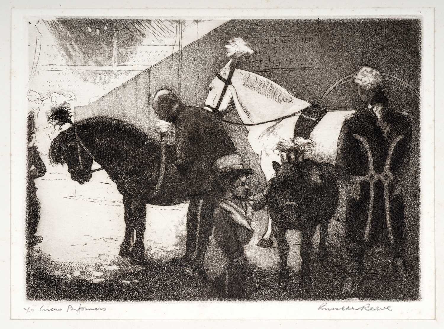 Lot 14 - Russell Sidney Reeve - Circus Performers | aquatint etching