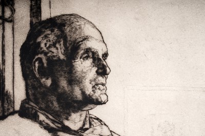 Lot 2 - Malcolm Osborne - Portrait of W.P. Robins | etching