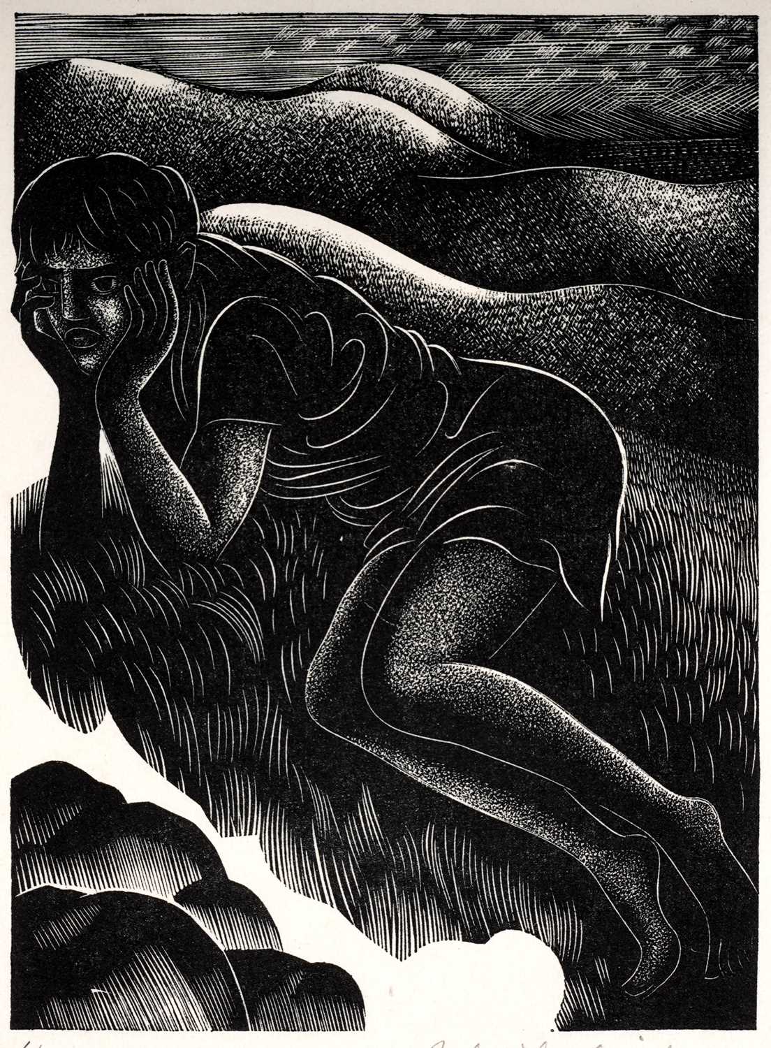 Lot 43 - John Farleigh - The Boy David | wood engraving