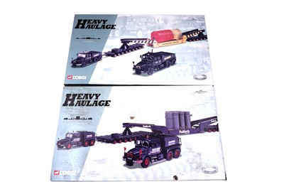Lot 824 - Two boxed Corgi diecast limited edition ‘Heavy Haulage’ box sets