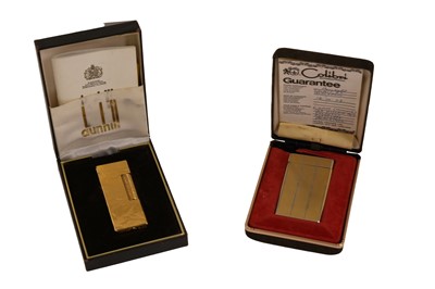 Lot 158 - A Dunhill gilt metal lighter and another