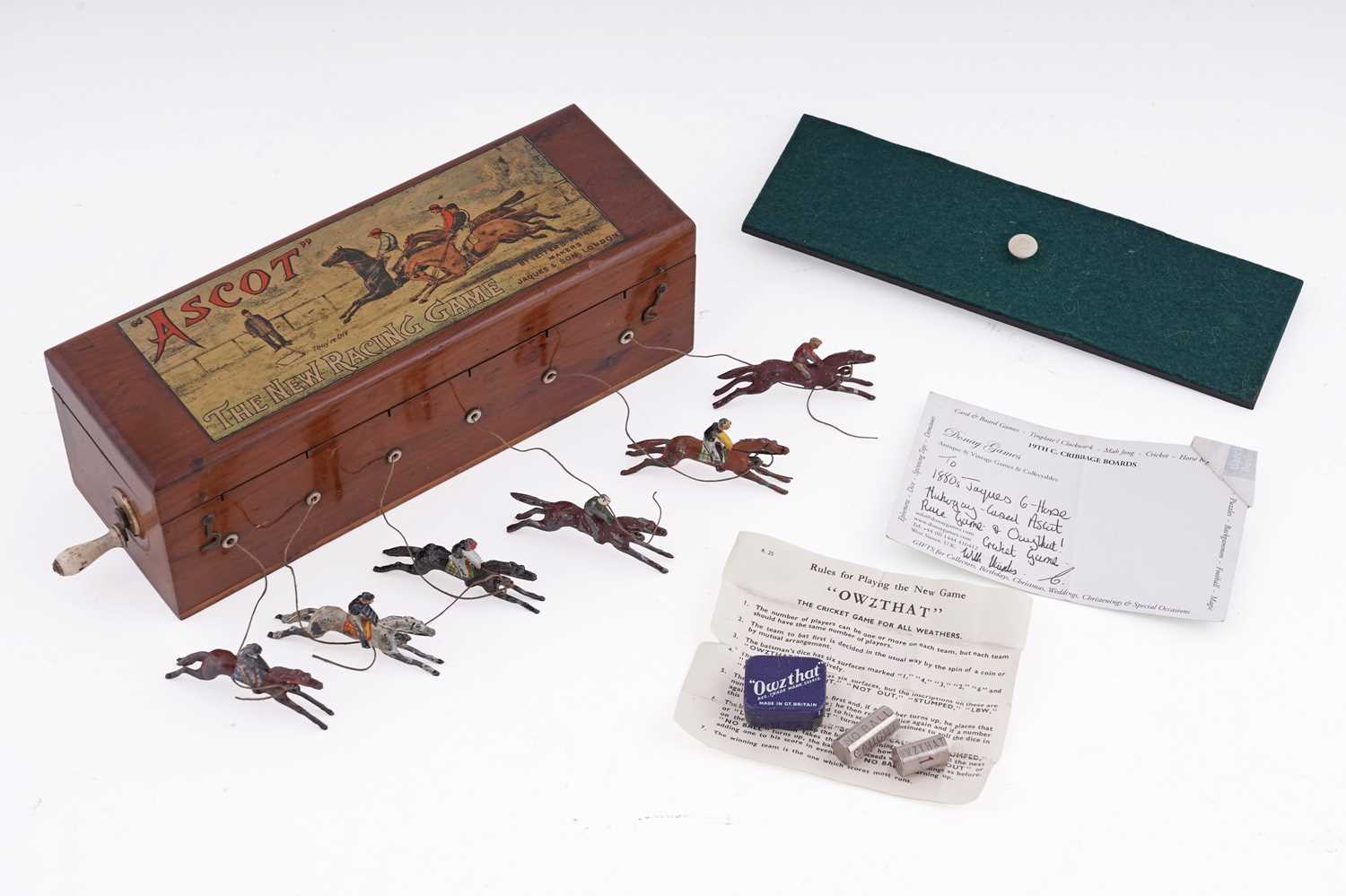 Lot 196 - Ascot – The New Racing Game; and 'Owzat – The Cricket Game for All Weathers’