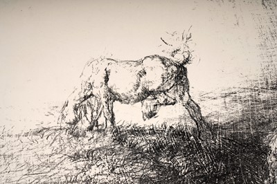Lot 11 - Edmund Blampied - Two horses | lithograph