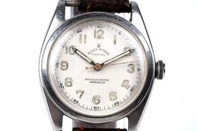 Lot 414 - Rolex Oyster Perpetual: a steel cased automatic chronometer wristwatch