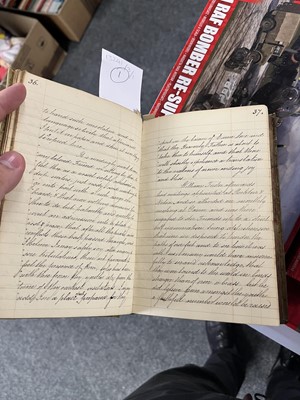 Lot 495 - A bound manuscript memoranda book of the Yearly Meeting of the Religious Society of Friends