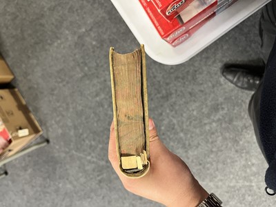 Lot 495 - A bound manuscript memoranda book of the Yearly Meeting of the Religious Society of Friends