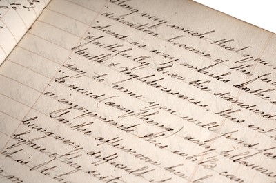 Lot 495 - A bound manuscript memoranda book of the Yearly Meeting of the Religious Society of Friends