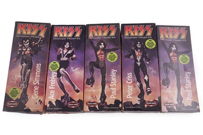 Lot 874 - Five Polar Lights Kiss Destroyer model kits