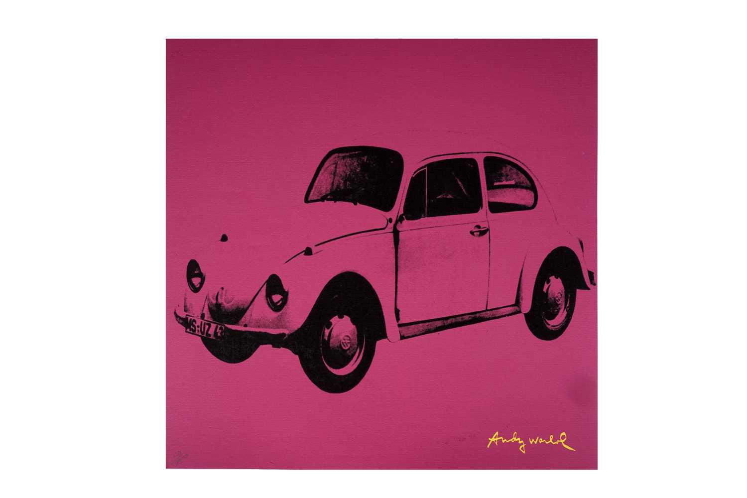 Lot 65 - After Andy Warhol - Volkswagen (Pink) | limited edition offset lithograph