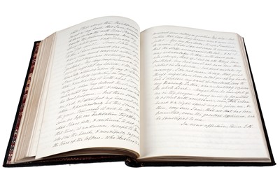 Lot 502 - Two manuscript volumes 'Extracts from the Diary and Correspondence of Elizabeth (Edward) Robson'