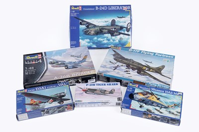 Lot 879 - A collection of six boxed Revell 1:48 scale model kits