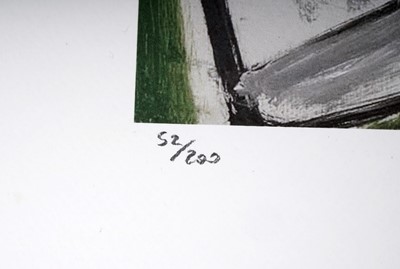 Lot 76 - After Pablo Picasso - Cubist portrait in blue and green | limited edition offset lithograph
