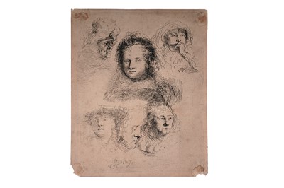 Lot 18 - After Rembrandt Van Rijn - Three studies | etchings