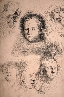 Lot 18 - After Rembrandt Van Rijn - Three studies | etchings