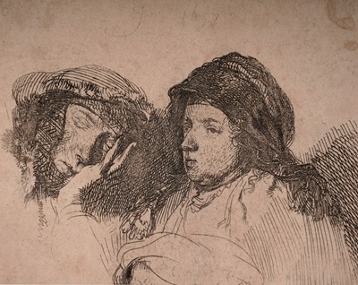 Lot 18 - After Rembrandt Van Rijn - Three studies | etchings