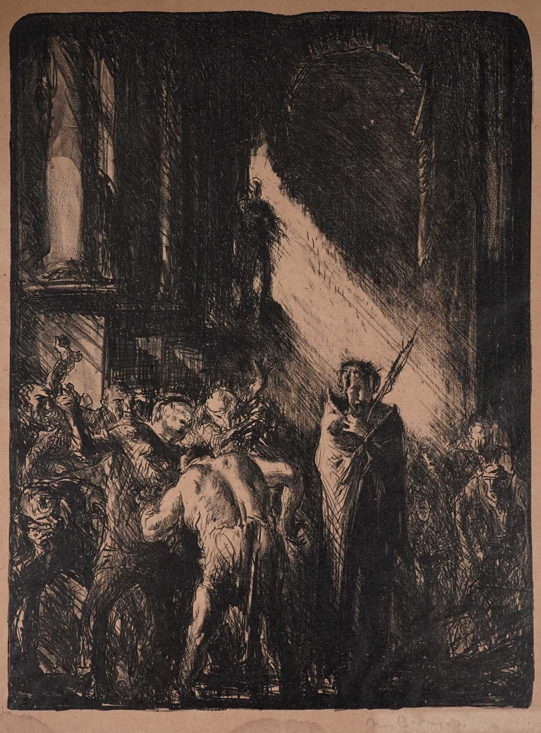 Lot 13 - Frank Brangwyn - Christ Mocked | lithograph