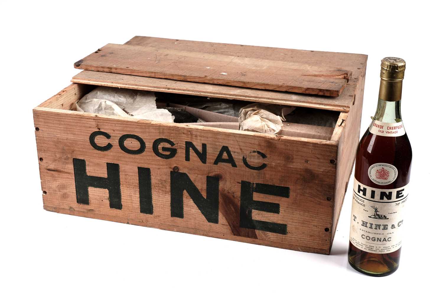 Lot 28 - Twelve bottles of T. Hine & Co Grande Champagne Old Vintage Cognac
