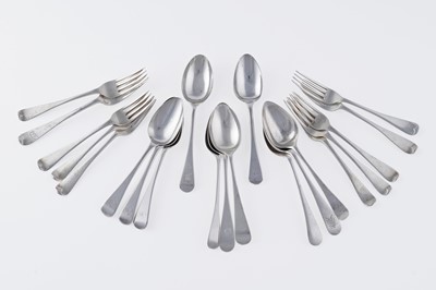 Lot 136 - Eleven various silver dessert spoons