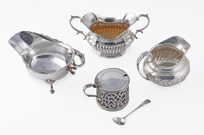 Lot 58 - An early Victorian silver mustard pot; and other items