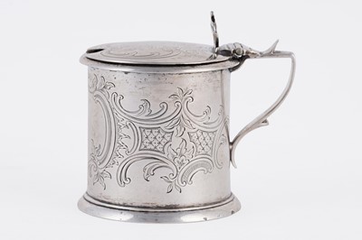 Lot 51 - A Victorian silver mustard pot